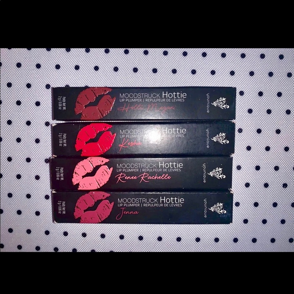 4 Younique Colored Lip Plumpers